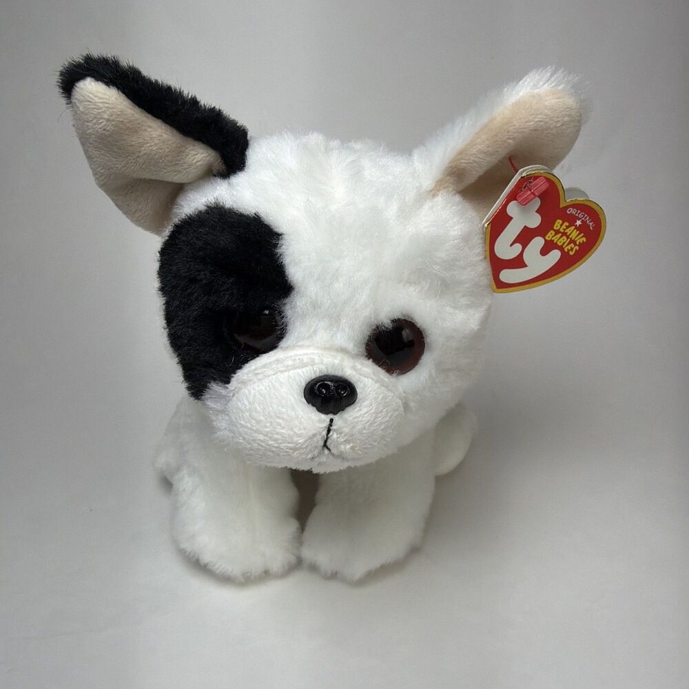 Ty Beanie Baby MARCEL French Bulldog 6 Inch Plush Stuffed Toy Animal